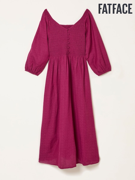 FatFace Adele Plum Purple Midi Dress (H46459) | AZN 173
