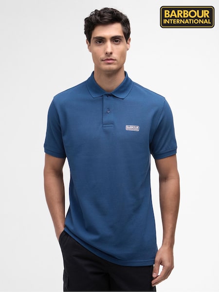 Barbour® International Black Suede Cotton Essential Polo Shirt (H46476) | €74