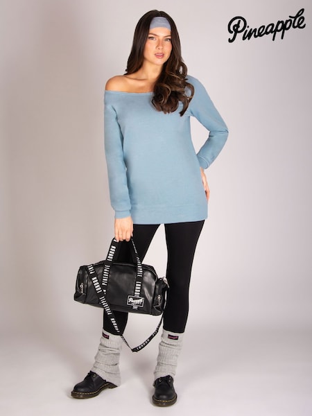 Pineapple Off Shoulder Longline Sweat Top (H46485) | 223 LEI