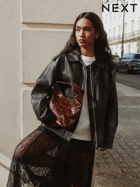 Animal Leopard Print Mini Hand Held Bag (H46557) | €90.50