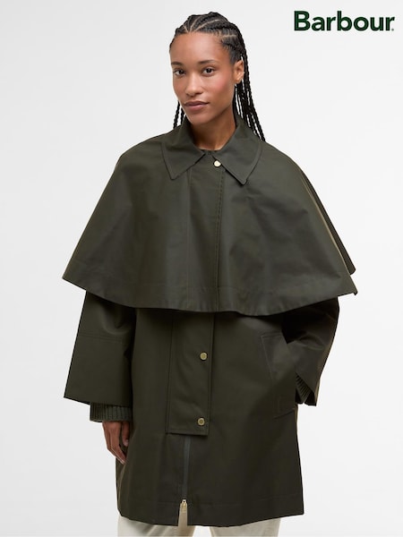 Barbour® Green Fia Showerproof Cape Jacket (H46596) | 1,990 QAR