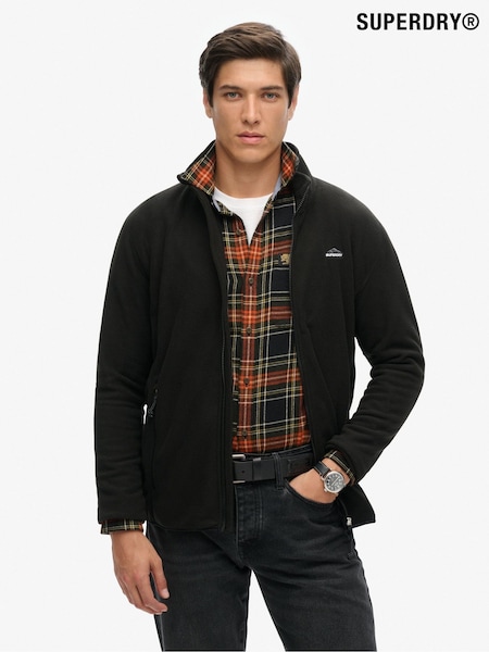 Superdry Black Full Zip Polar Fleece (H46645) | €84