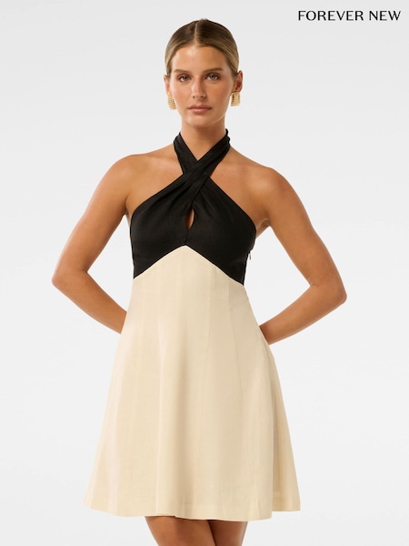 Forever New Pure Lea Petite Halter Neck Mini Dress (H46662) | 663 LEI