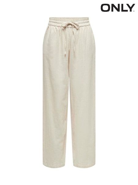 ONLY Loose Drawstring 100% Cotton Trousers (H46746) | 209 LEI