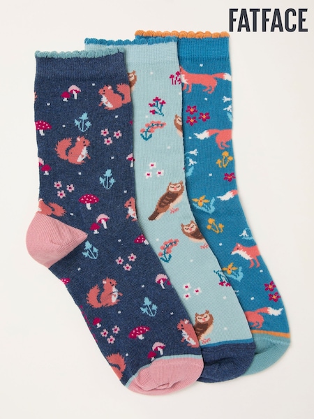 FatFace 3 Pairs of Woodland Socks (H46751) | 21 €
