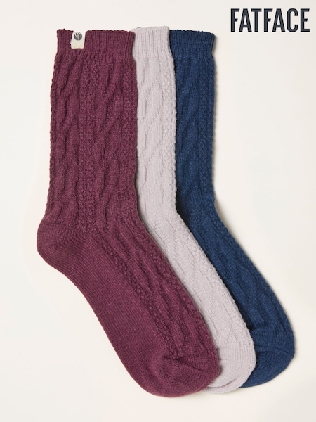 FatFace 3 Pairs of Cosy Cable Socks (H46754) | 25 €