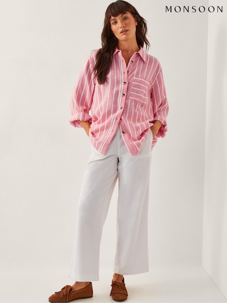 Monsoon Harper Regular Wide Leg 100% Cotton Jeans (H46792) | €93