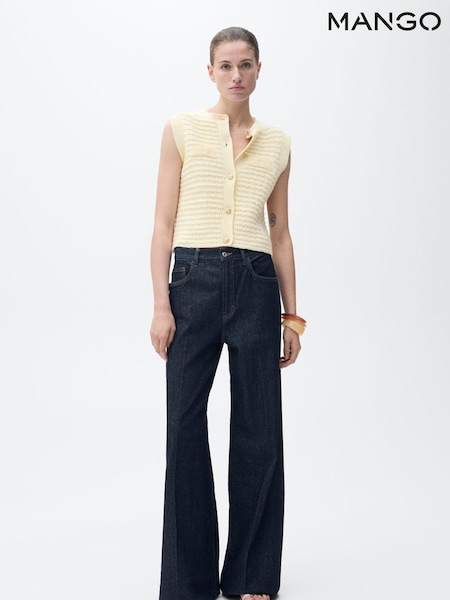 Mango Yellow Knitted Waistcoat (H46815) | €59