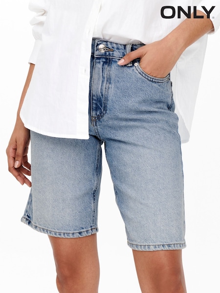 ONLY Blue Long Denim Shorts (H46837) | ₪131
