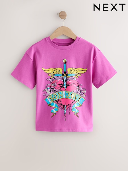 Purple Bon Jovi Graphic Band T-Shirt (3-16yrs) (H47015) | AED76 - AED102