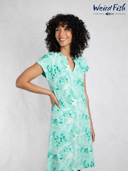 Weird Fish Suffolks Printed 100% Cotton Jersey Dress (H47103) | €60