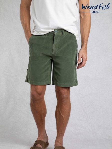 Зеленый - Weird Fish Munro Cord Shorts (H47116) | €66