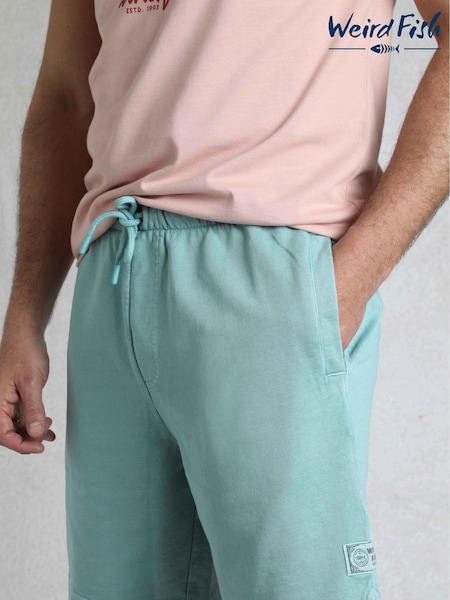 MineralBlu - Weird Fish Hamilton Sunwashed 100% Cotton Sweat Shorts (H47138) | 283 LEI