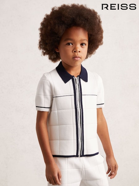 Reiss White/Navy Baxter Shirt (H47164) | AED331