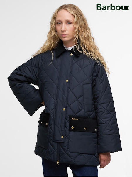 Barbour Navy Aldburgh Quilted Jacket (H47172) | €253