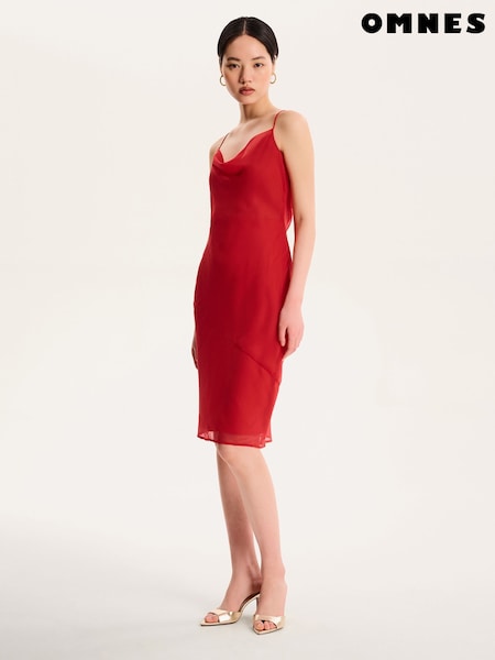 Omnes Kiki Strappy Chiffon Cowl Neck Mini Dress (H47194) | 139 €