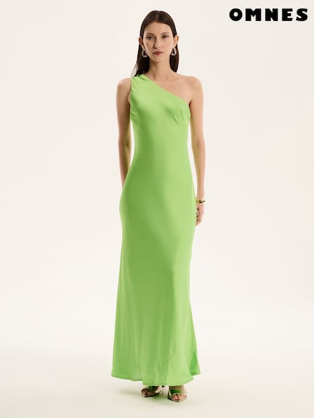 Omnes Green Uma One Shoulder Maxi Dress (H47196) | 5,107 UAH