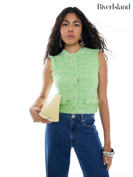 River Island Boucle Waistcoat (H47267) | ‏201‏₪