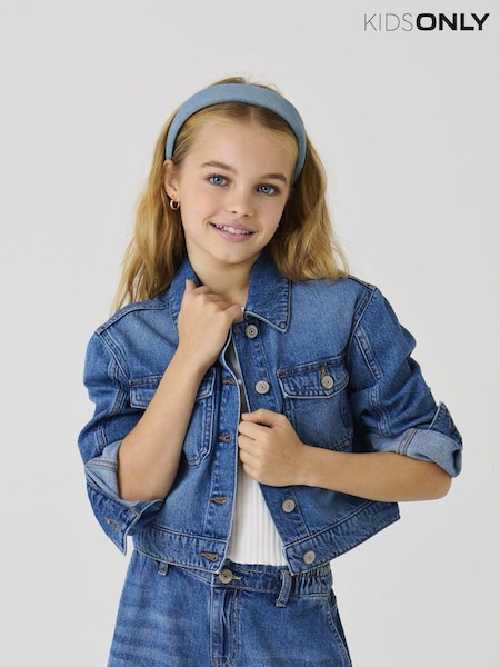 ONLY KIDS Blue Cropped Denim Jacket (H47466) | 223 LEI