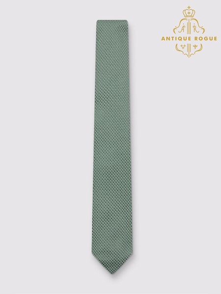 Antique Rogue Green Knitted Tie (H47553) | €36