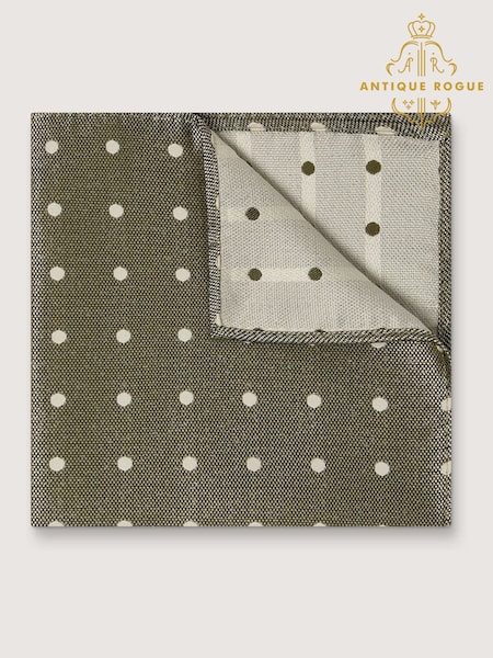 Antique Rogue Green Polka Dot Handkerchief (H47559) | €13