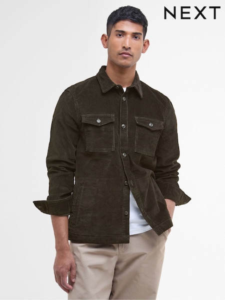 Barbour® Olive Green Regular Cord Overshirt (H47566) | €127.50
