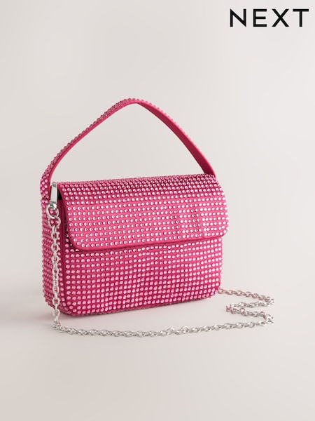 Pink Mini Sparkle Embellished Bag (H47574) | 108 QAR