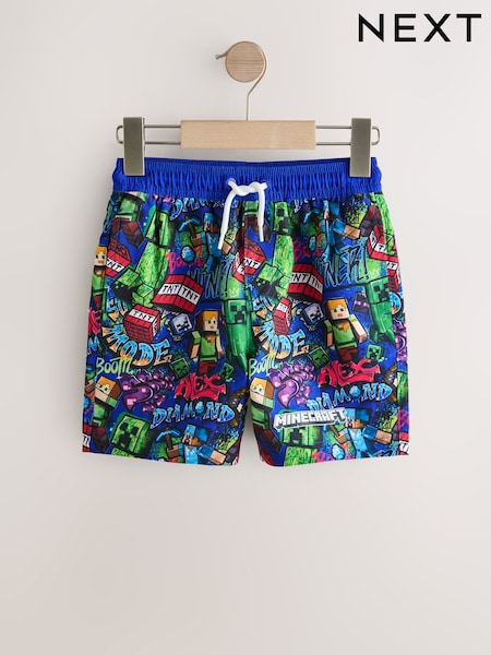 Navy Minecraft Swim Shorts (3-16yrs) (H47619) | 52 QAR - 83 QAR