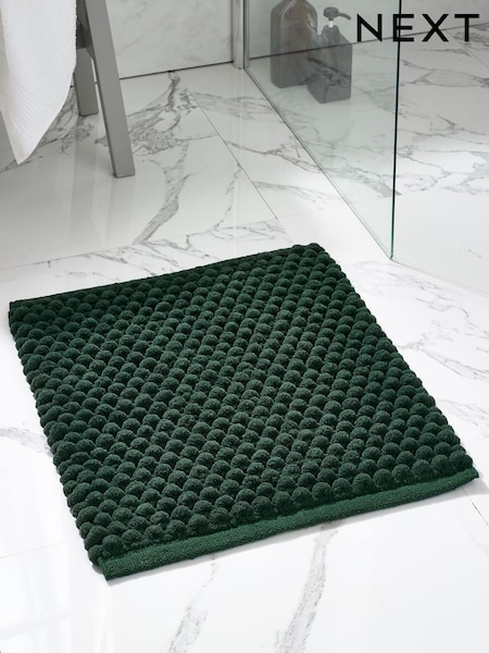 Bottle Green Giant Bobble Shower Mat (H47716) | SGD 20