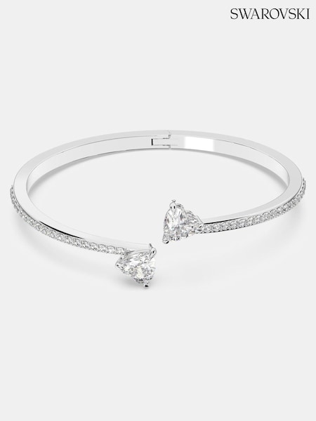 Swarovski Mesmera Attract Bangle with Heart Rhodium Plated (H47855) | 211 €