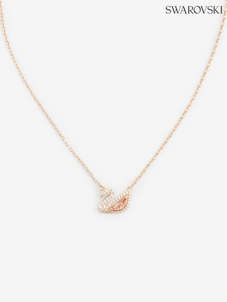Swarovski Pink Swan Rose Gold Tone Necklace (H47861) | €170
