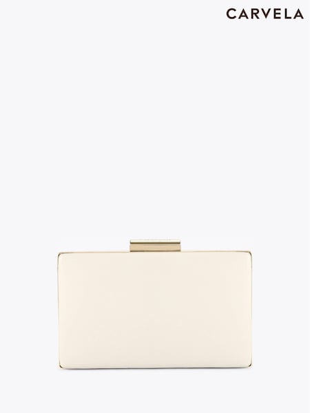 Carvela Cream Aintree Clutch Bag (H48059) | 539 QAR