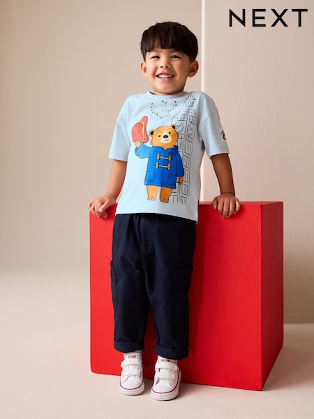 Blue Paddington Bear Short Sleeve T-Shirt (3mths-8yrs) (H48080) | $20 - $24