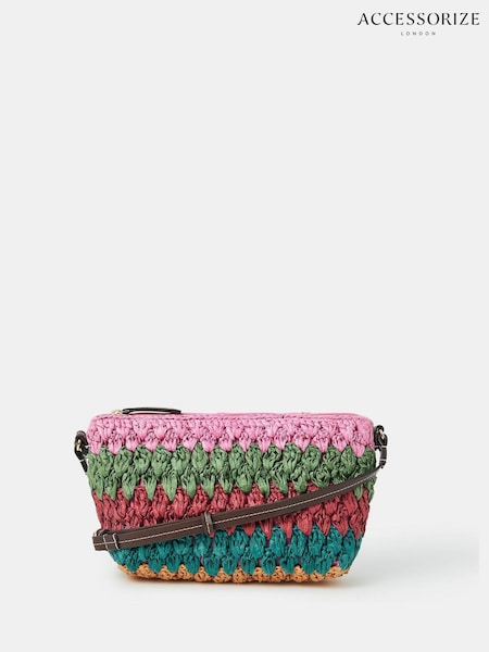 Accessorize Mix Woven Raffia Cross-Body Bag (H48087) | € 46