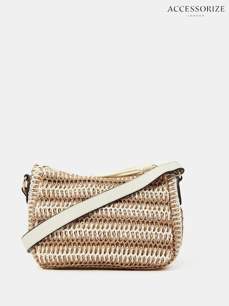 Accessorize Two-Tone Woven Cross-Body Bag (H48097) | 209 LEI