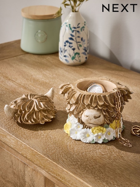 Hamish The Highland Cow Trinket Pot (H48244) | 95 zł
