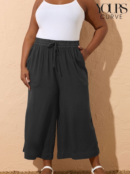 Yours Curve Black Chambray Culottes (H48324) | € 34