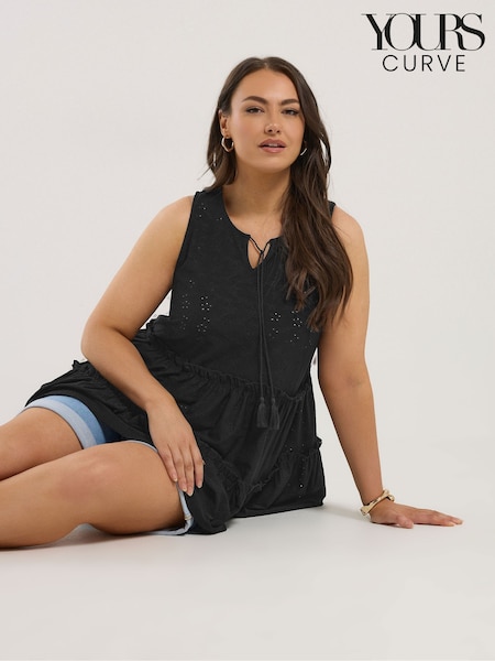 Musta - Broderie Tierred Vest Top (H48325) | €43