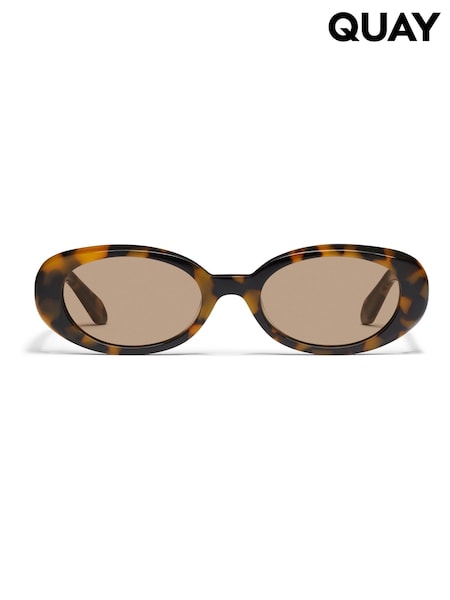 QUAY Animal Print Felt Cute Sunglasses (H48380) | €79