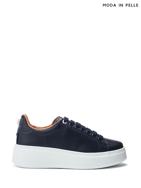 Moda in Pelle Cherri Lace-Up Comfort Trainers With Small Wedge (H48655) | €118