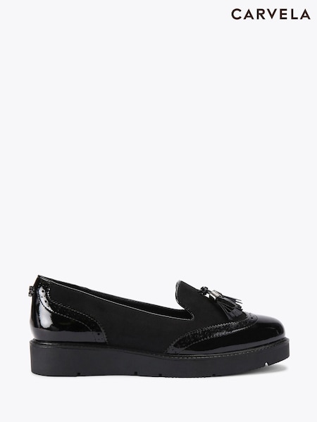 Carvela Brogue Black Shoes (H48720) | AED577
