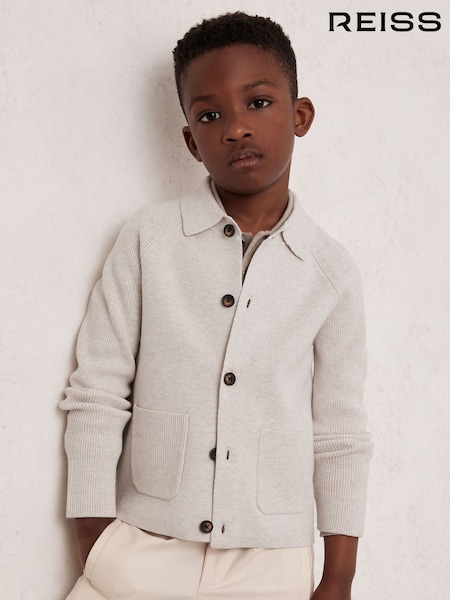 Reiss Oatmeal Melange Fitzgerald Cardigan (H48767) | €75