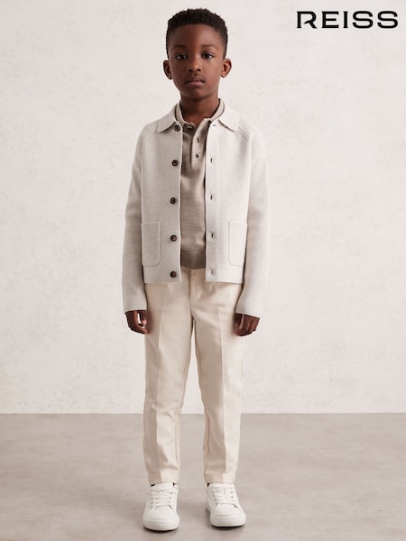 Reiss Oatmeal Melange Fitzgerald Cardigan (H48769) | €80