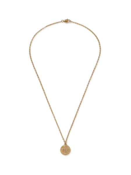DCK Mens Gold Tone Stainless Steel Coin Necklace (H48781) | 124 QAR