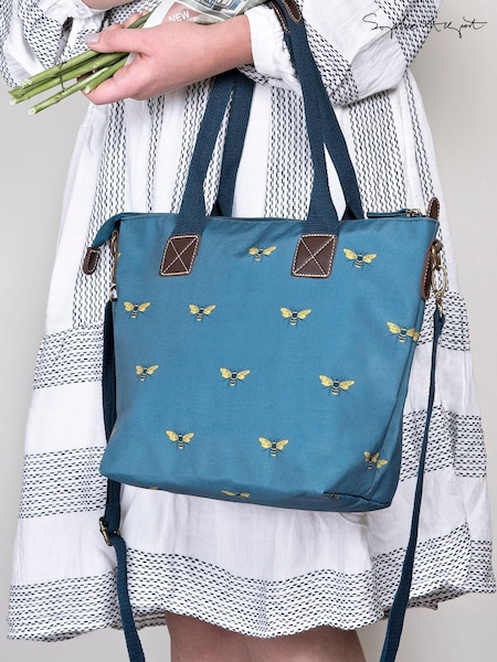 Sophie Allport Teal Blue Mini Bees Oundle Bag (H48823) | €59