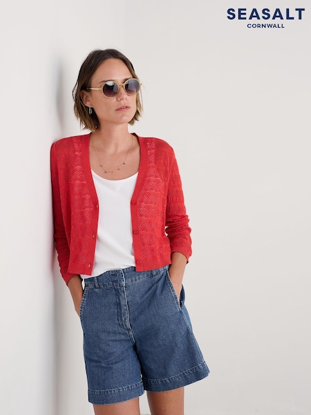 Oranžna - Seasalt Cornwall Sweet Day 100% Cotton Cardigan (H48890) | € 75