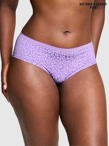 Victoria's Secret PINK Purple Leopard Thong Seamless Scoop Thong Knickers (H48977) | €13