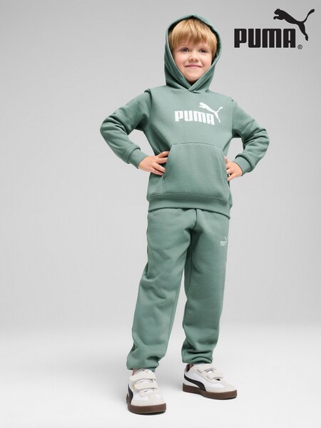 Puma Grey Kids Essentials No. 1 Logo Fleece Hoodie (H49070) | €33