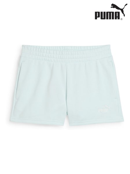 Puma Blue Womens ESS Small No. 1 Logo 4'' Shorts (H49086) | AED128