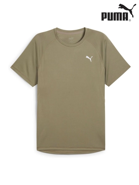 Puma Brown Mens VELOCITY Running T-Shirt (H49096) | 114 QAR